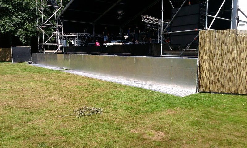 Stage barrier | 1 meter | Aluminium huren