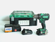 Accu-boormachine tot 13 millimeter  met extra accu, oplader en koffer