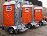 Toilet op aanhanger