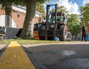 Kabelgoot, ingezet tijdens evenement.