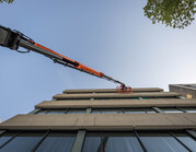Telescoophoogwerker in actie