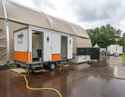 Toiletwagen type 2 in gebruik tijdens Stoke City.