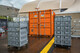 Materiaalcontainer in gebruik tijdens een evenement.