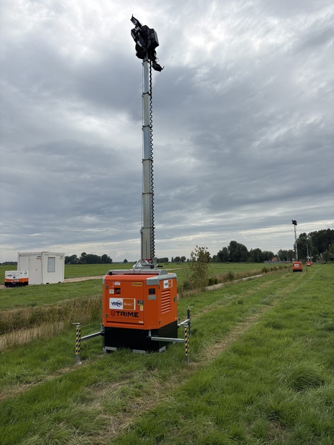 Lichtmast stationair | 6x100W | LED | Hybride huren